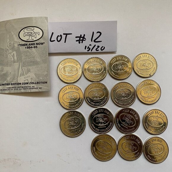San Francisco 49ers then and now 1994-95 collectable coins 15 of 20 Lot #12 - Picture 2 of 12